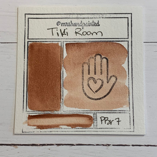 Handmade Watercolor Paints - TIKI ROOM Half Pans