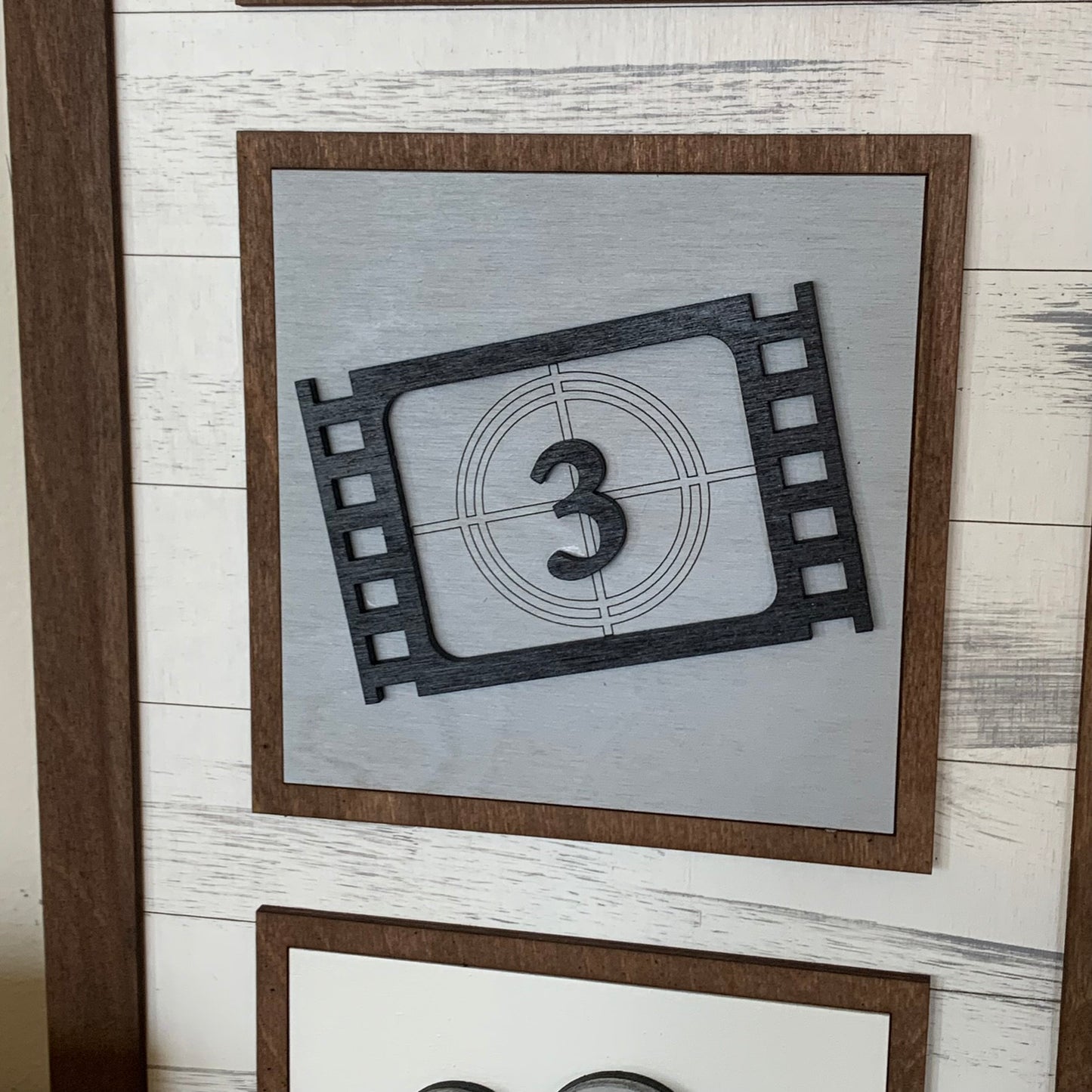 Retro Movie Theater Interchangeable Signs - Laser Cut Wood Painted