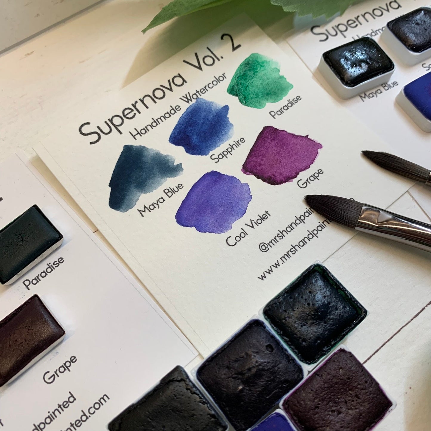 Handmade Watercolor Paints - SUPERNOVA VOL. 2 - Artisan Paint Palette