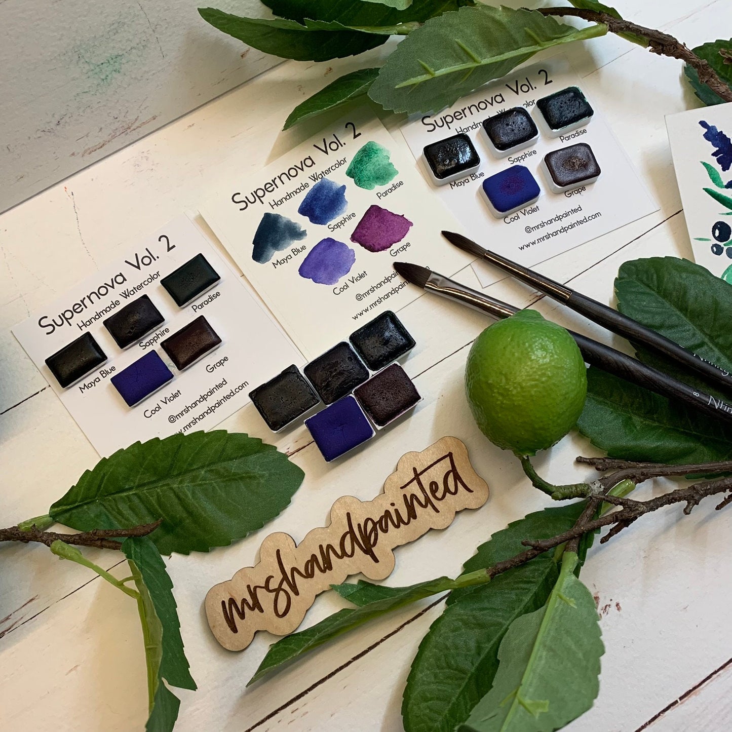 Handmade Watercolor Paints - SUPERNOVA VOL. 2 - Artisan Paint Palette