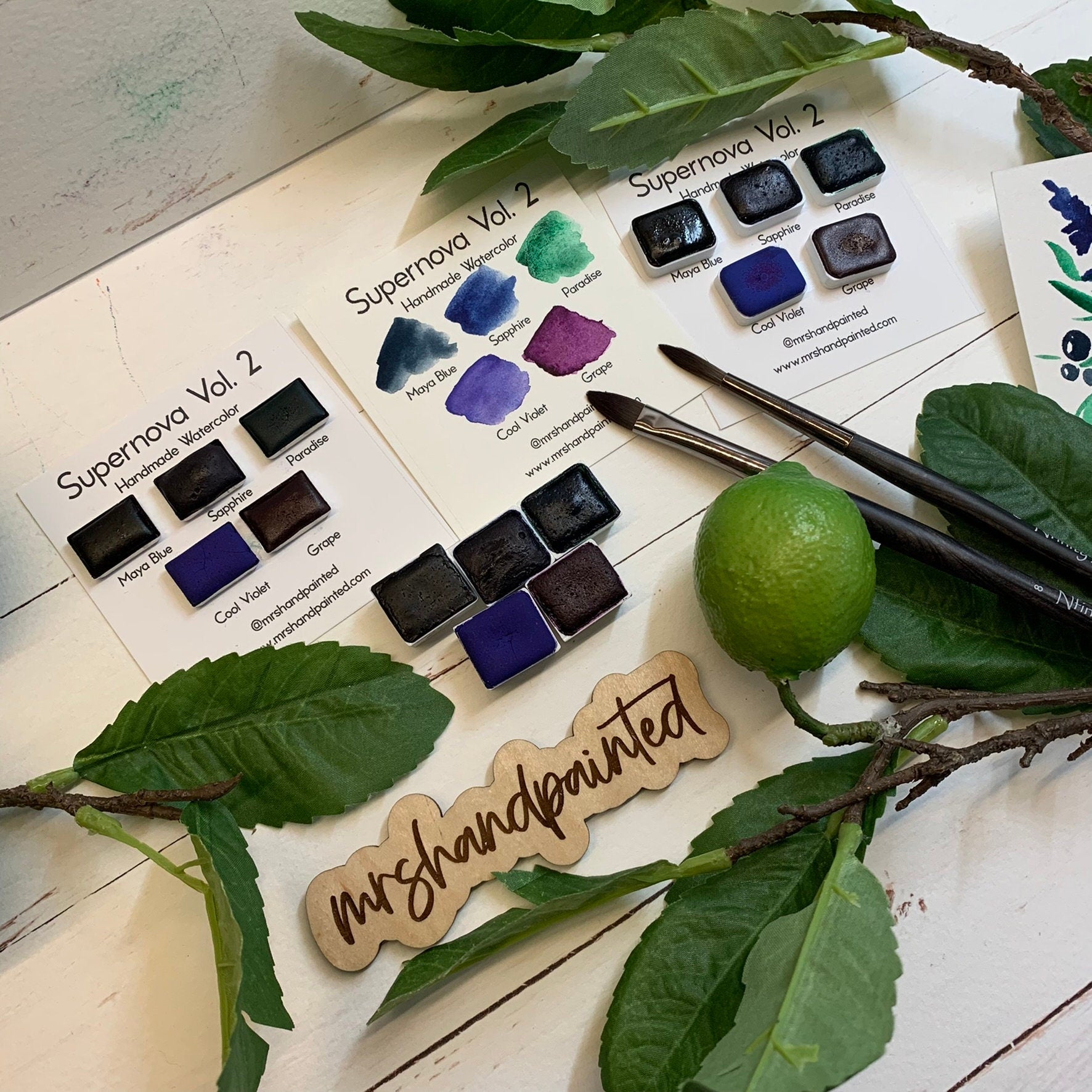 Handmade Watercolor Paints - SUPERNOVA VOL. 2 - Artisan Paint Palette