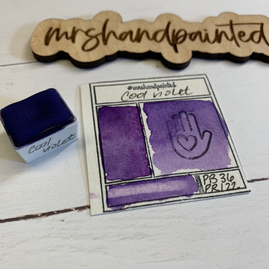 Handmade Watercolor Paints - COOL VIOLET