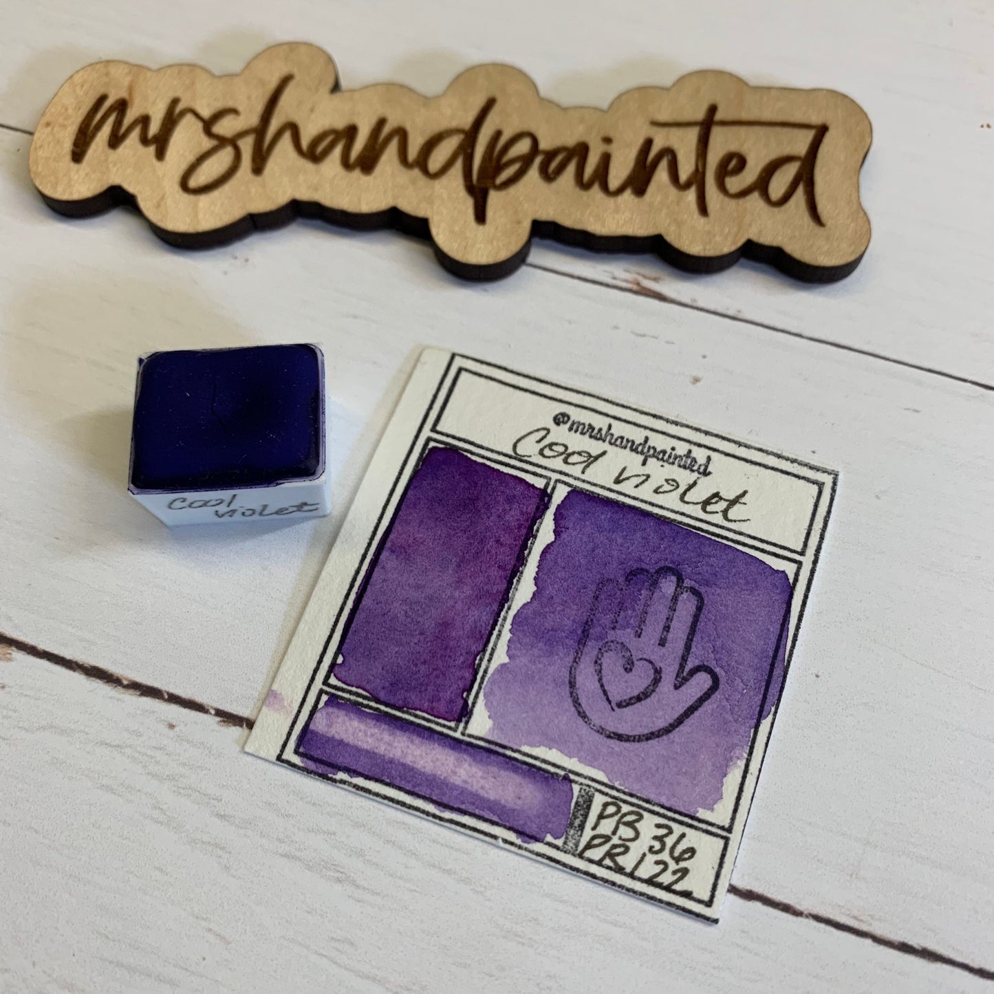 Handmade Watercolor Paints - COOL VIOLET