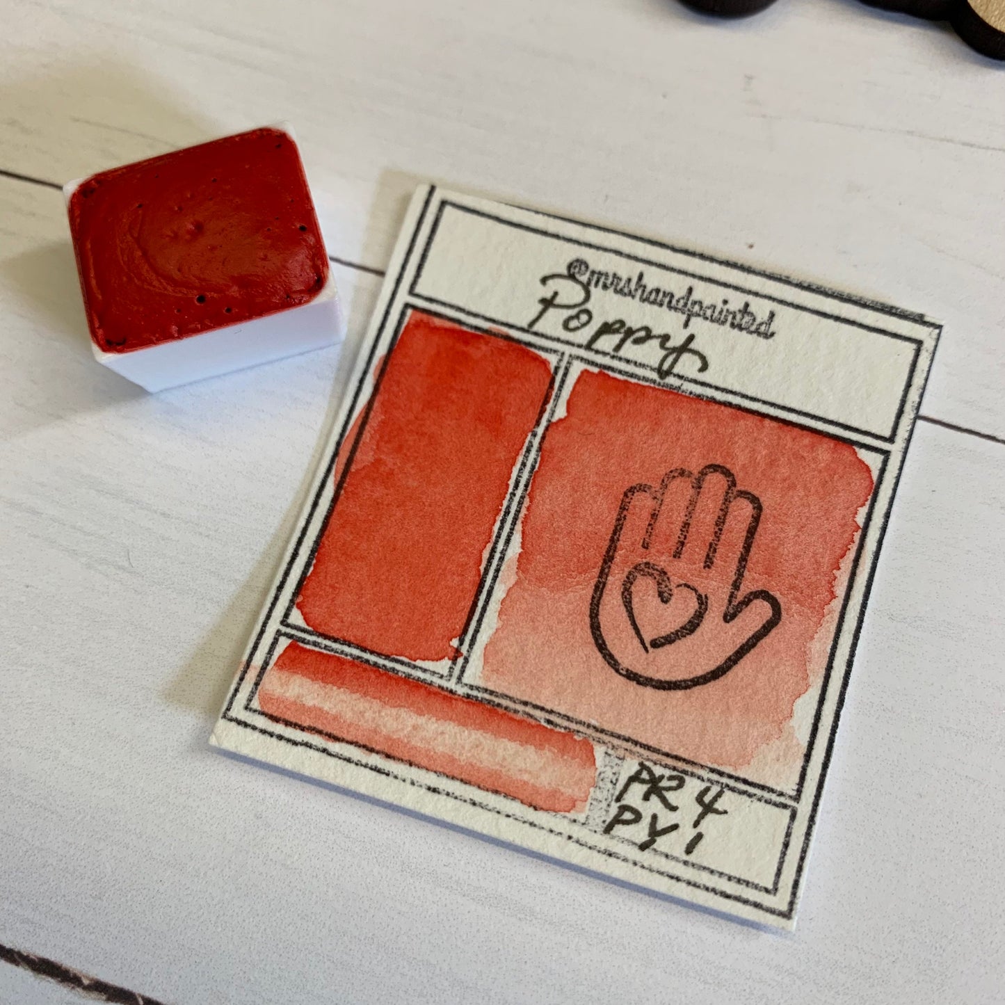 Handmade Watercolor Paints - POPPY