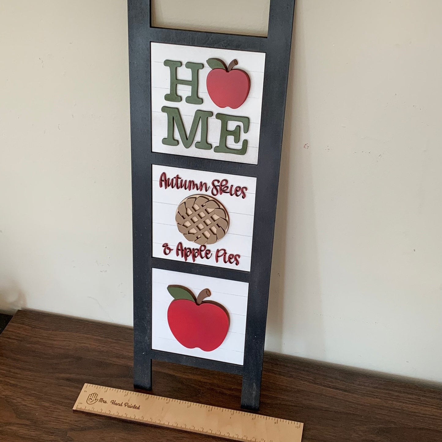 Fall and Apples Interchangeable Signs - Laser Cut Wood Painted