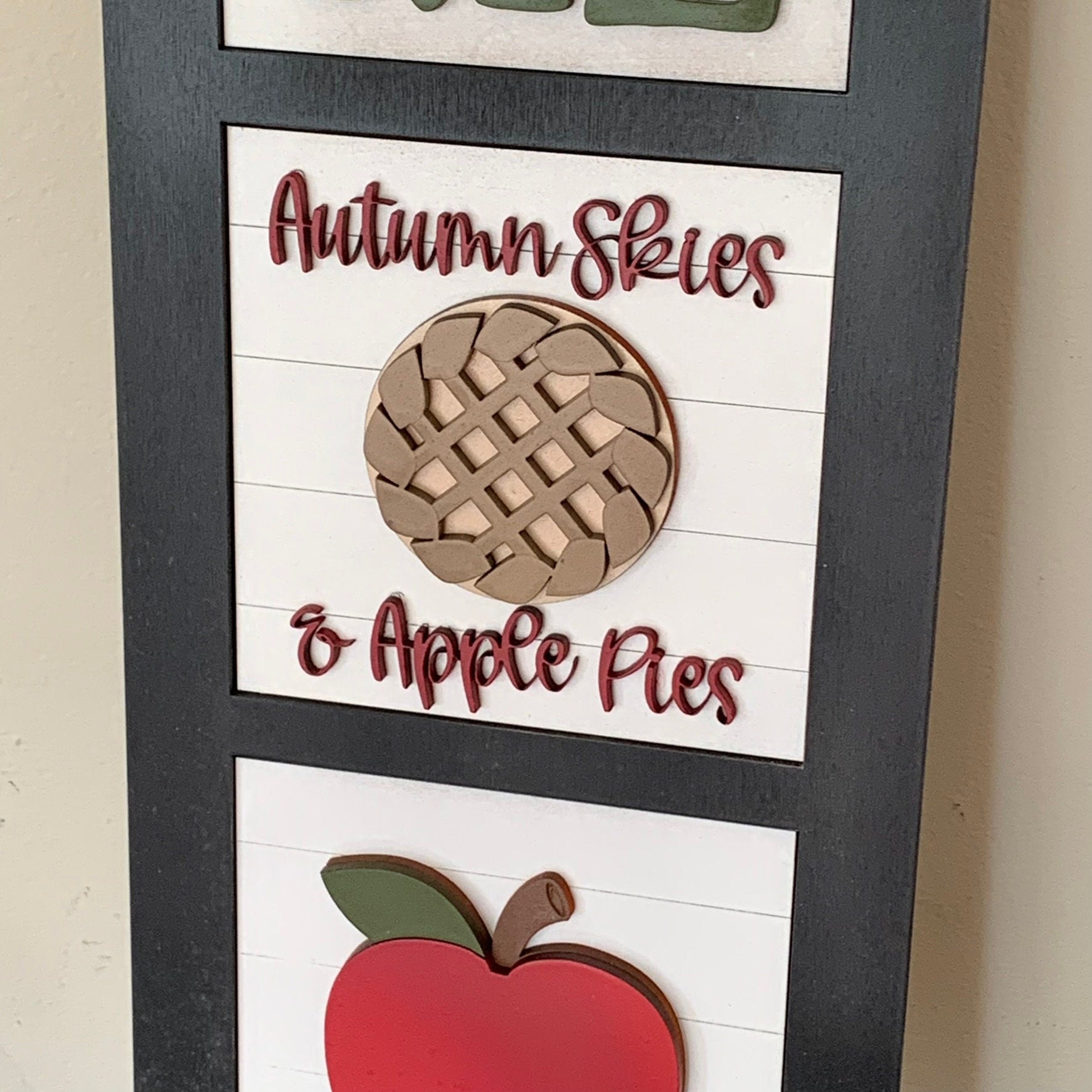 Laser Cut File - Fall Farmhouse Ladder Tiles - Interchangeable Signs - Digital Download
