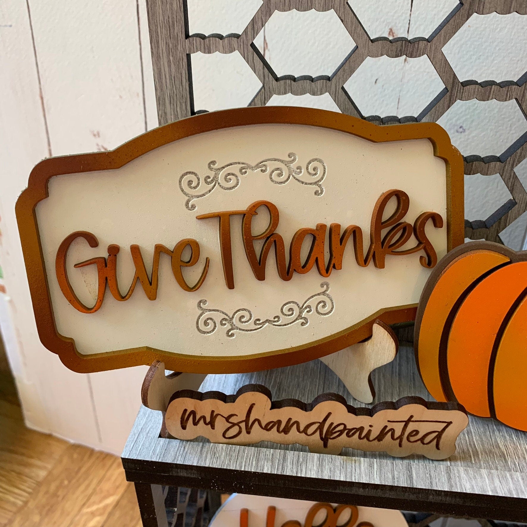 Laser Cut File - Fall Farmhouse Tiered Tray Set - Digital Download