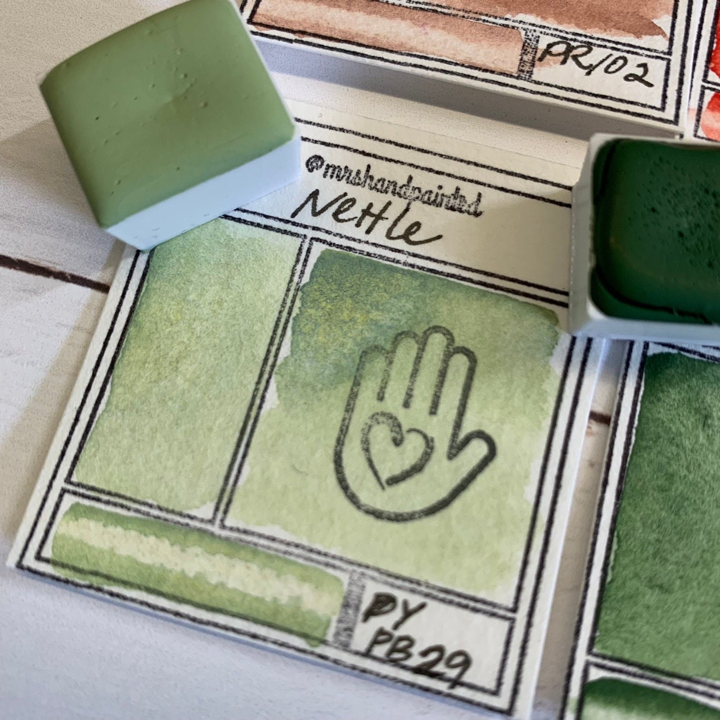 Handmade Watercolor Paints - IOWA WILDFLOWERS- Artisan Paint Palette
