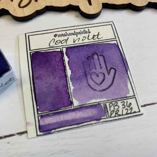 Handmade Watercolor Paints - COOL VIOLET
