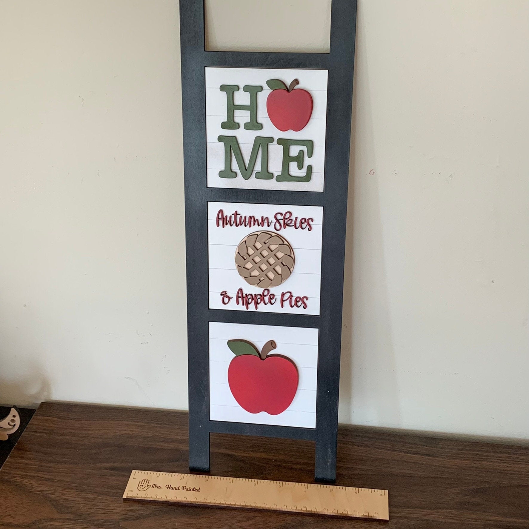Laser Cut File - Fall Farmhouse Ladder Tiles - Interchangeable Signs - Digital Download