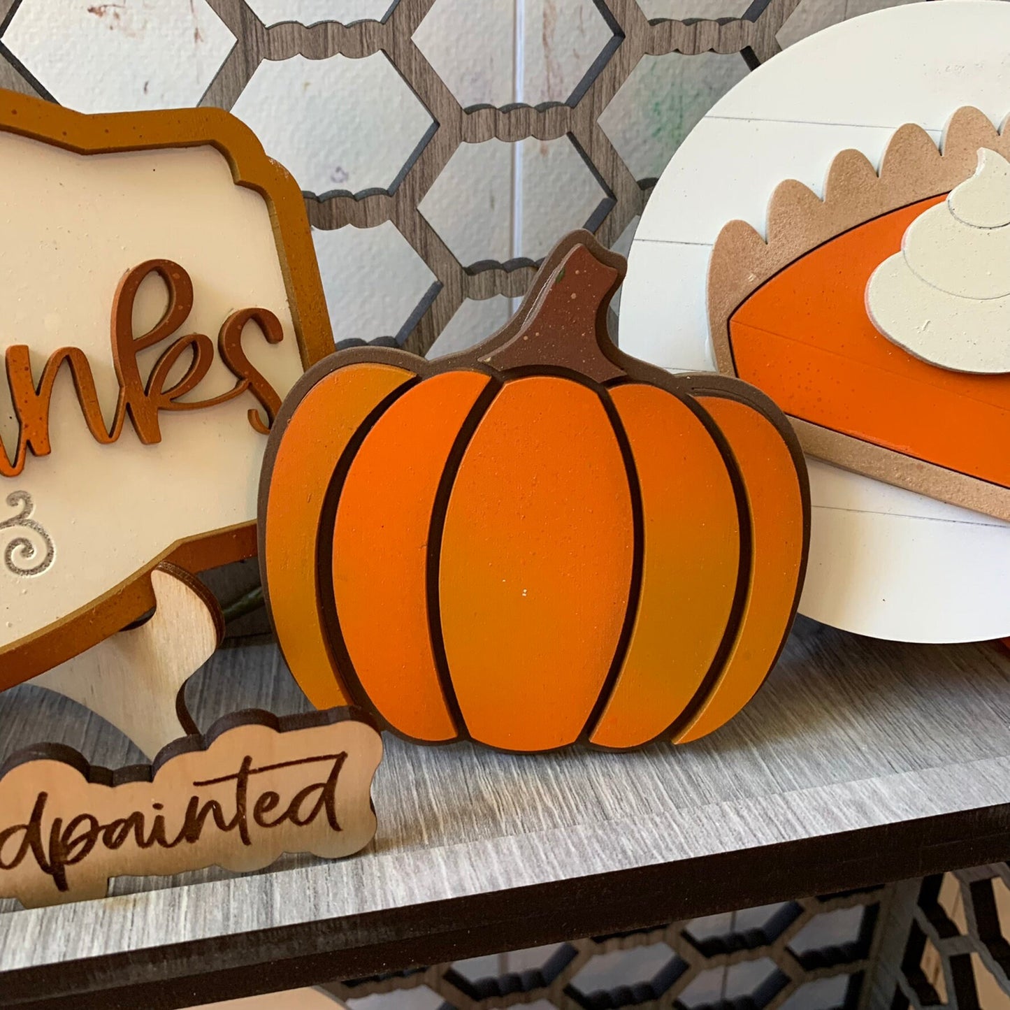 Laser Cut File - Fall Farmhouse Tiered Tray Set - Digital Download
