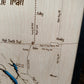 High Trestle Trail - Iowa Bike Trail Map - Laser Engraved Wall Hanging