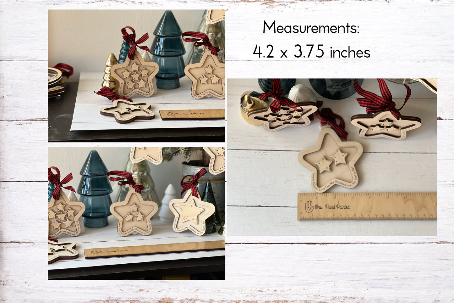 Digital Laser Cut File - Twinkle Twinkle Little Star Grandchildren Ornament