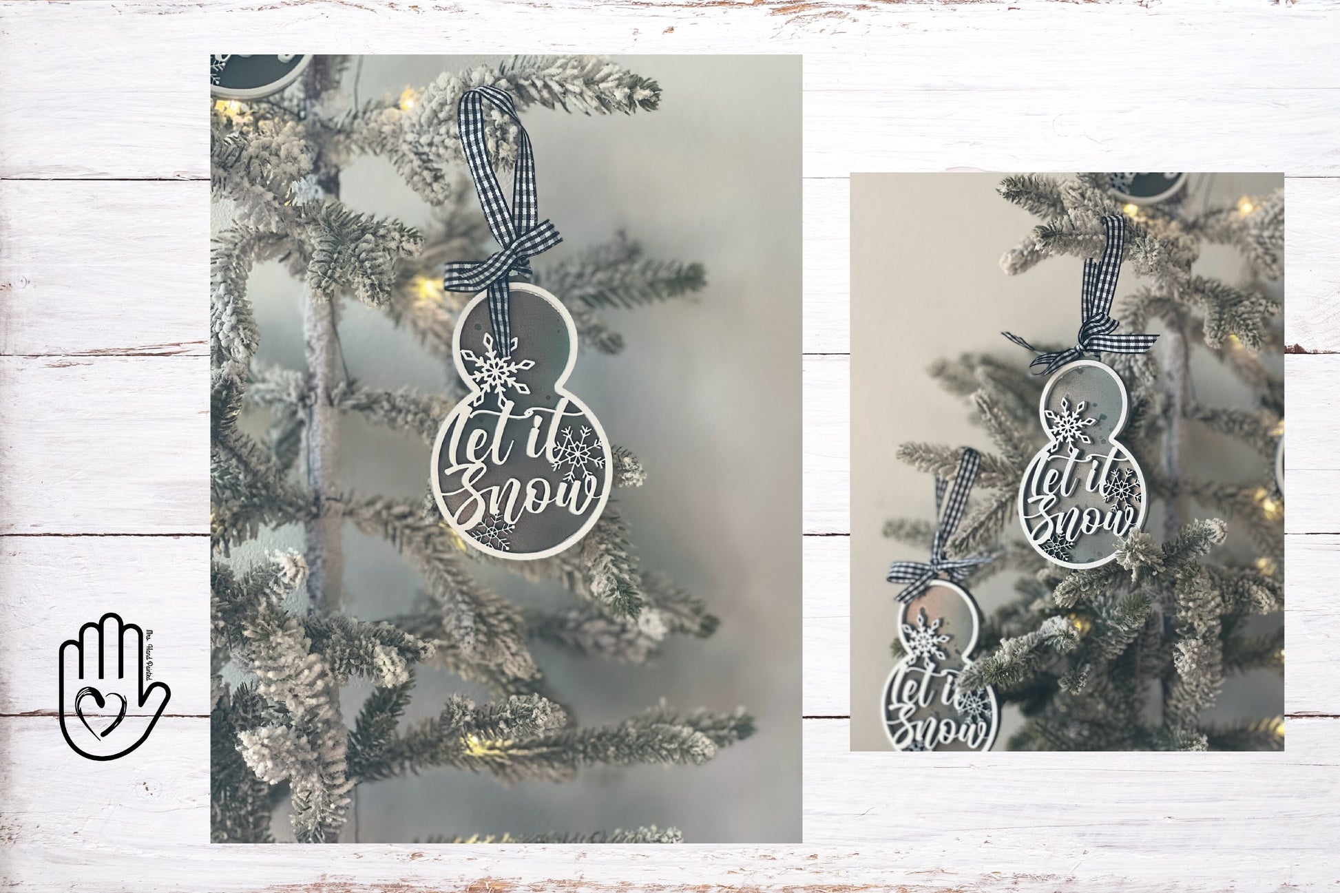 Digital Cut File - Laser Cut Ornament - Let it Snow Snowman