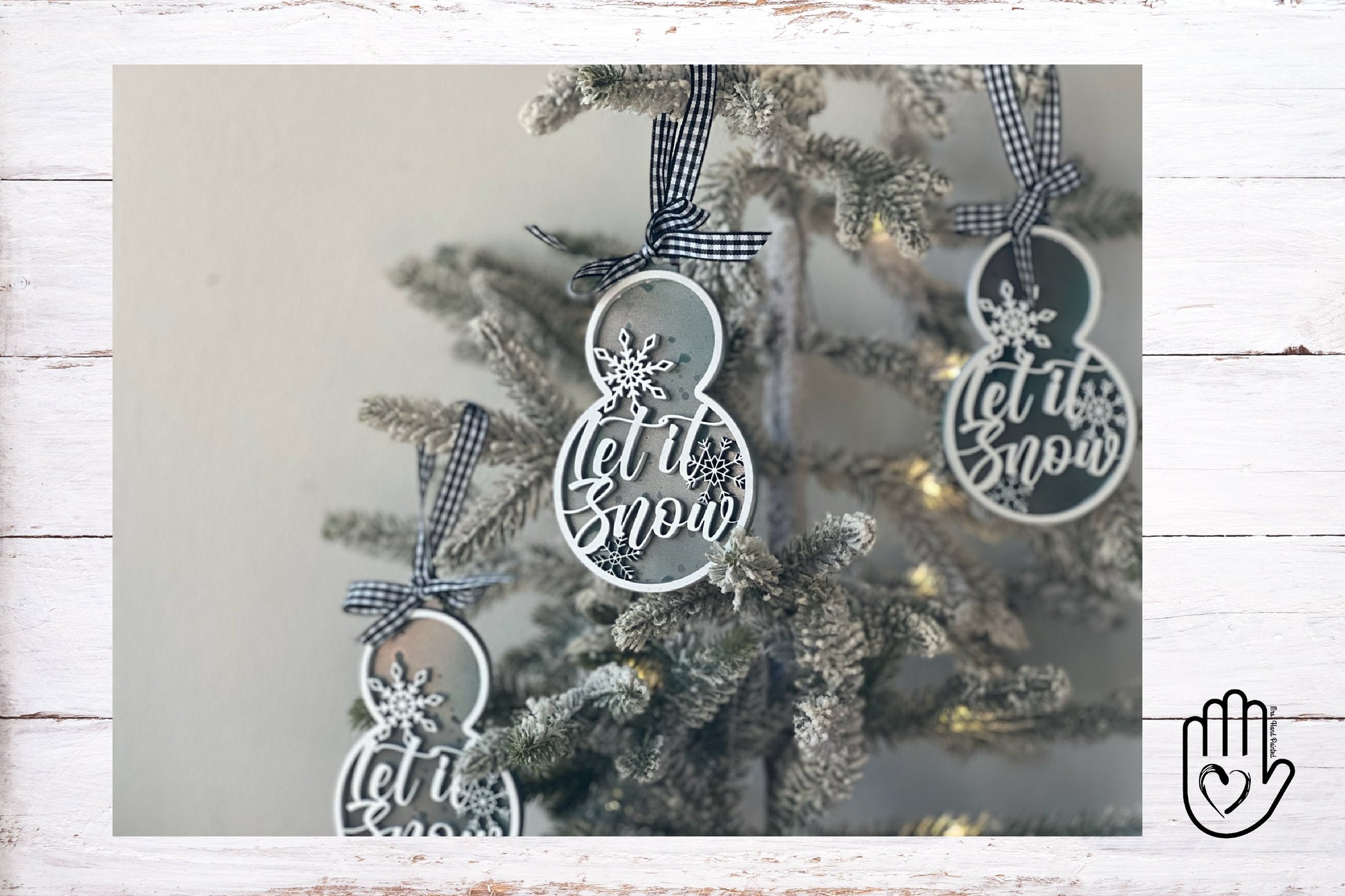 Digital Cut File - Laser Cut Ornament - Let it Snow Snowman
