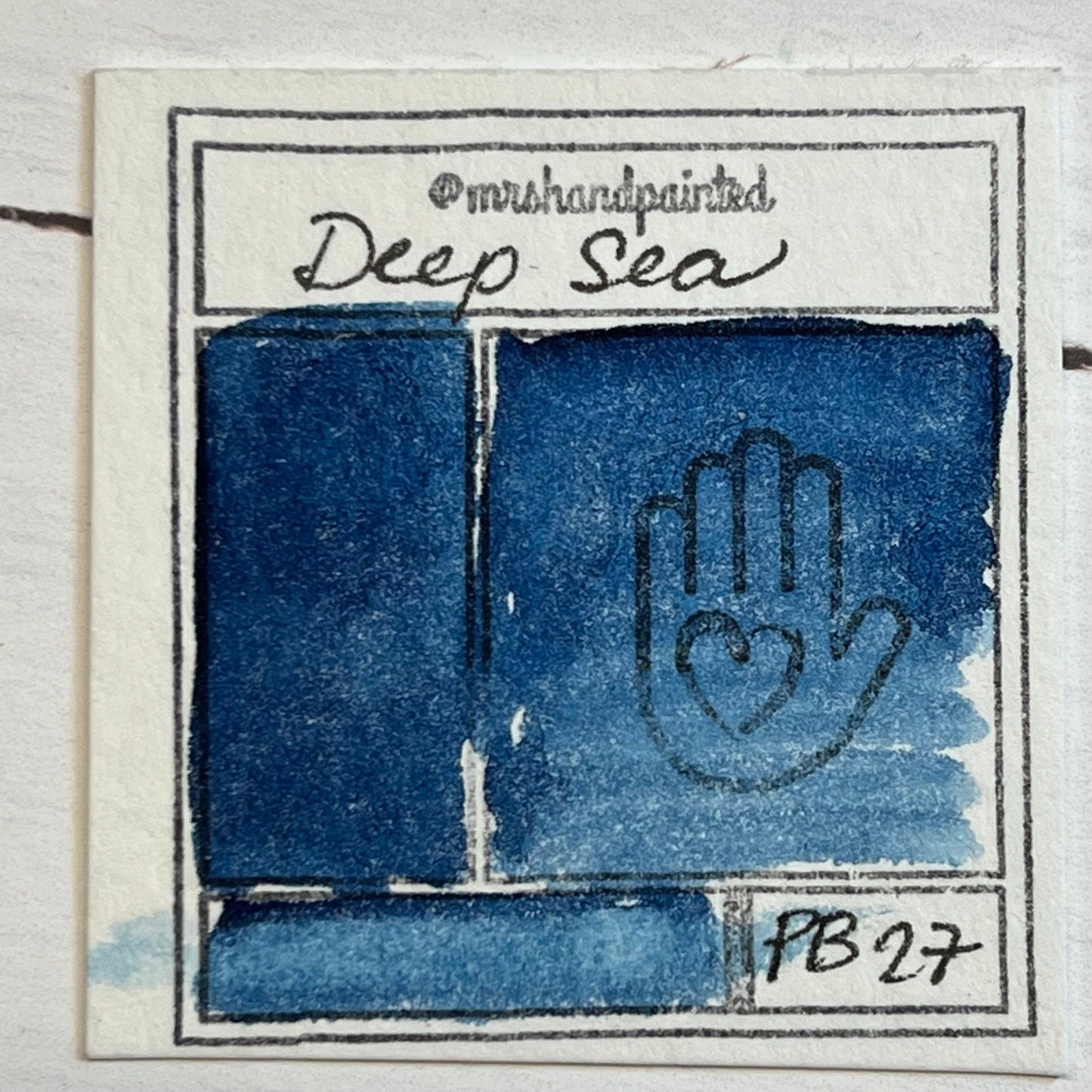 Handmade Watercolor Paints - DEEP SEA