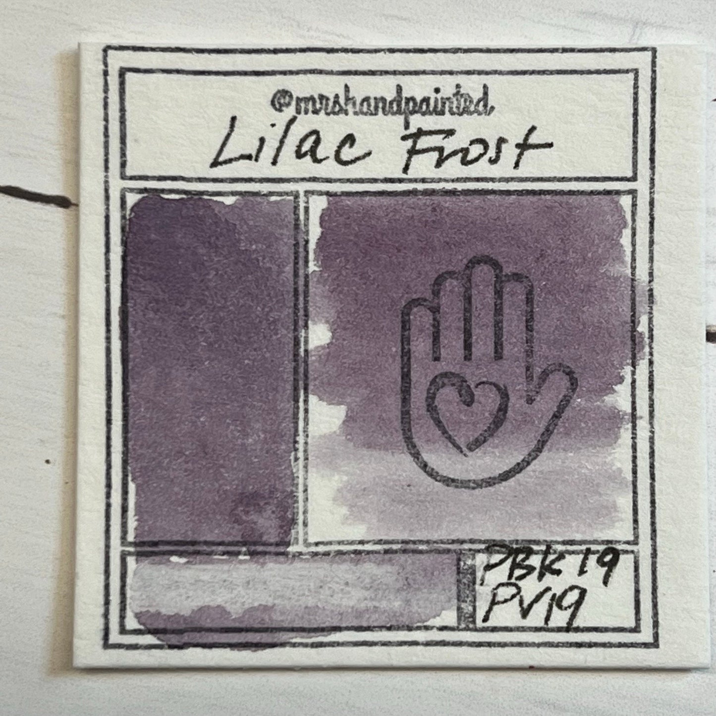Handmade Watercolor Paints - LILAC FROST