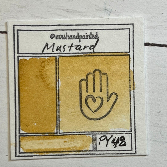 Handmade Watercolor Paints - MUSTARD