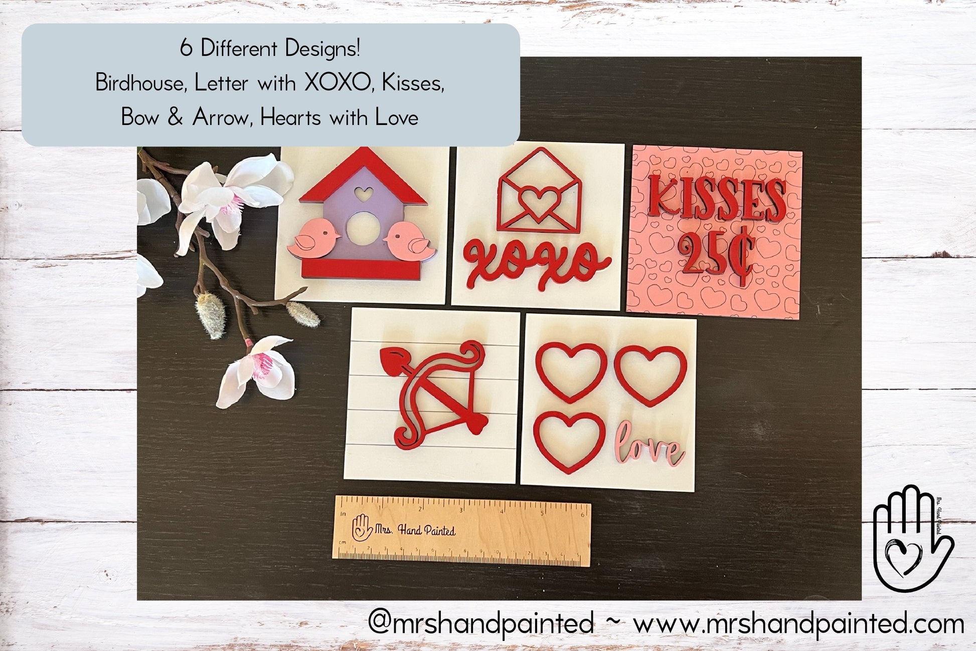 Laser Cut File - Valentine Interchangeable Sign Tiles - Digital Download SVG, AI files