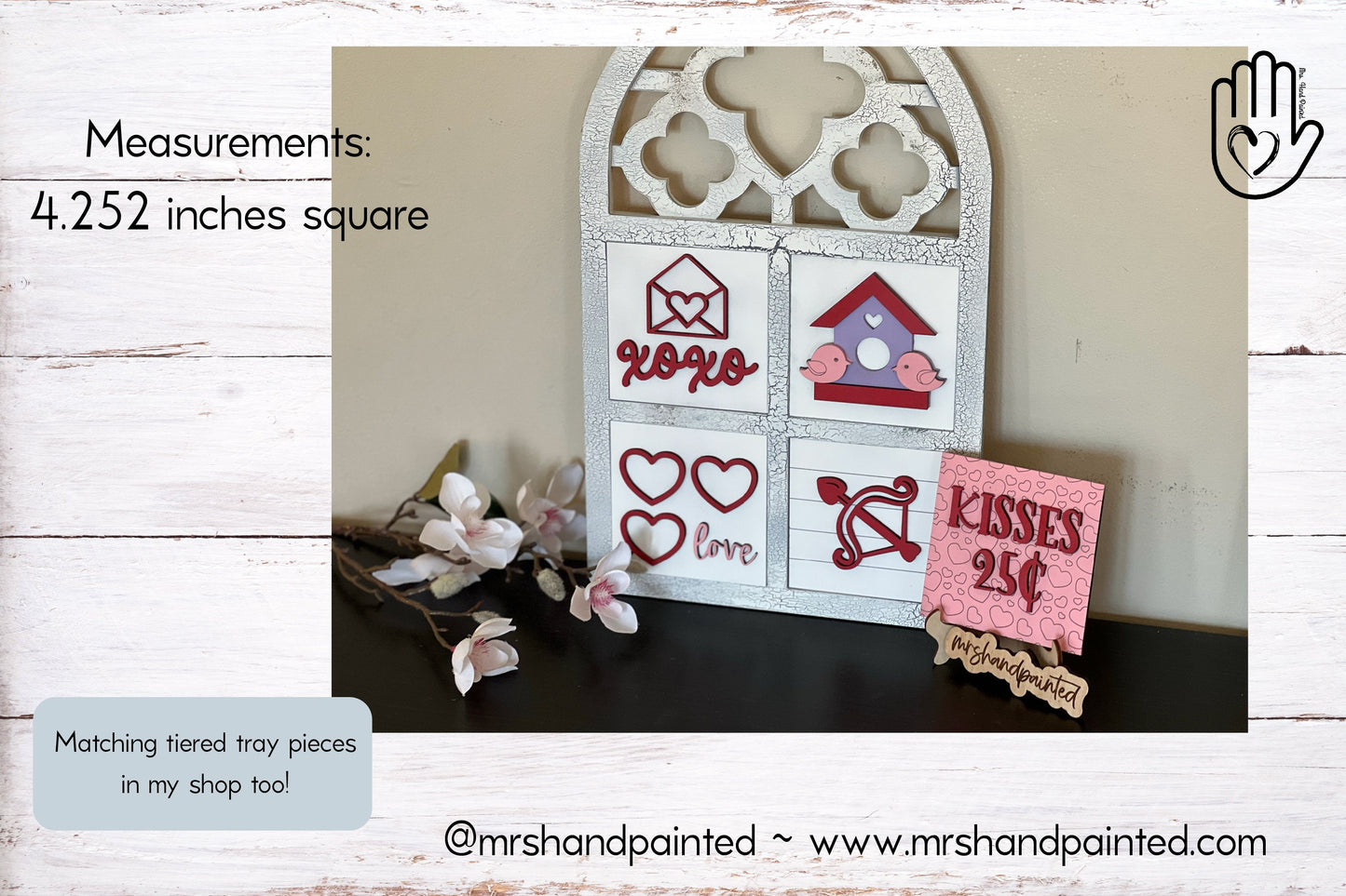 Laser Cut File - Valentine Interchangeable Sign Tiles - Digital Download SVG, AI files