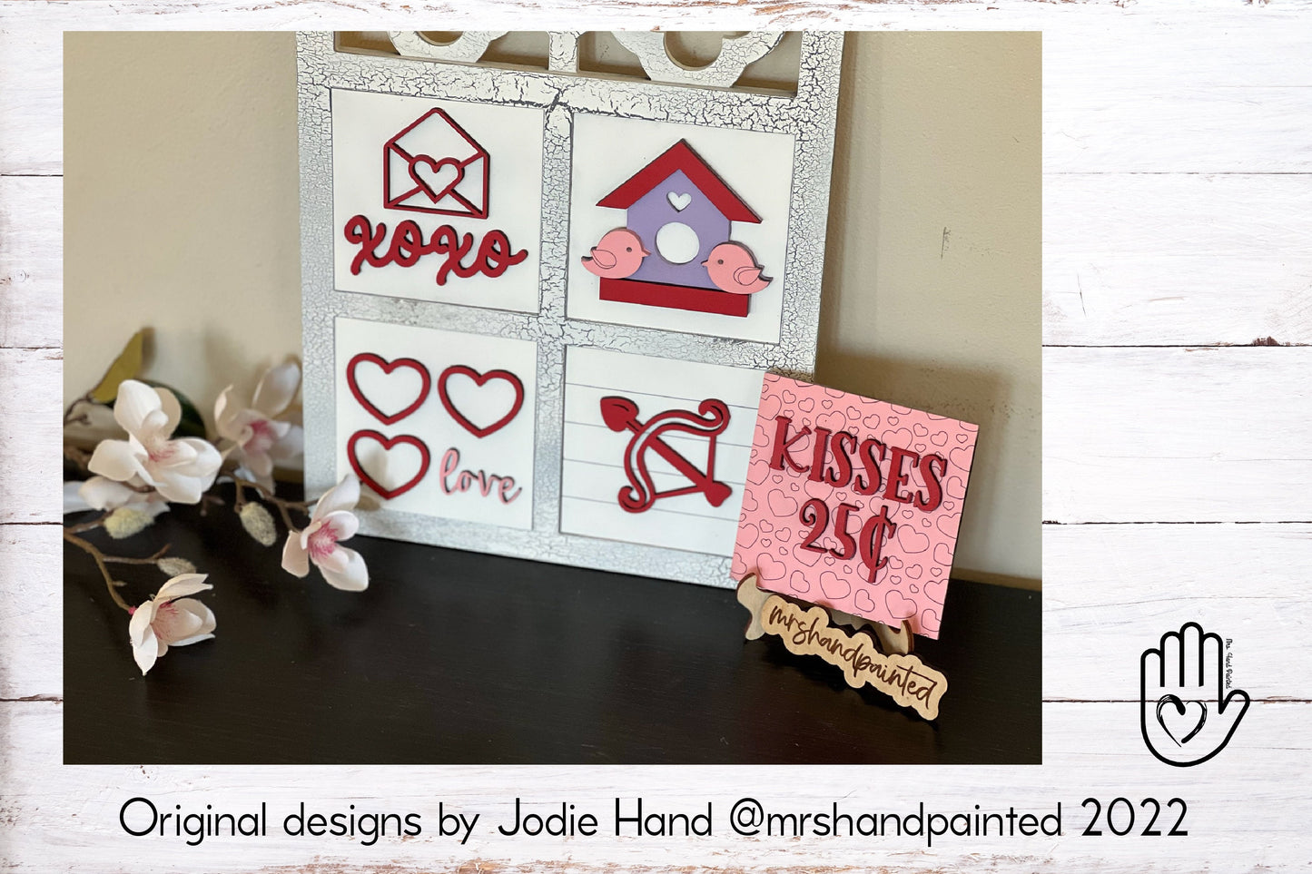 Laser Cut File - Valentine Interchangeable Sign Tiles - Digital Download SVG, AI files
