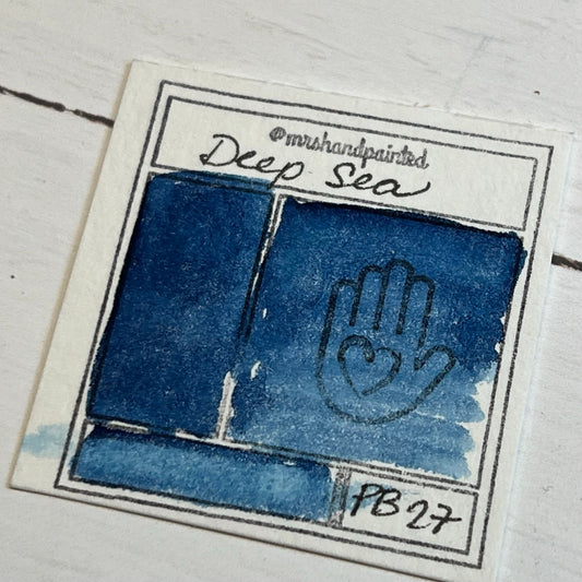 Handmade Watercolor Paints - DEEP SEA