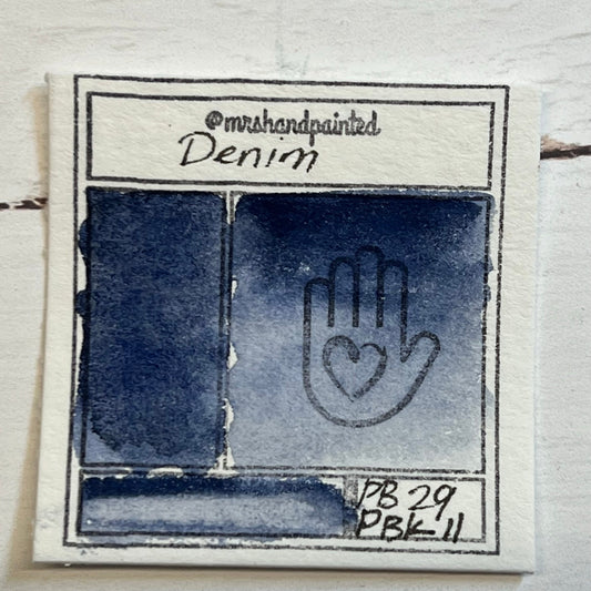Handmade Watercolor Paints - DENIM