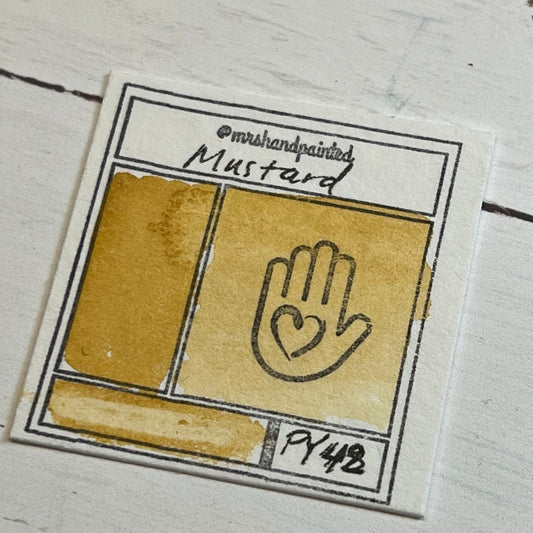 Handmade Watercolor Paints - MUSTARD