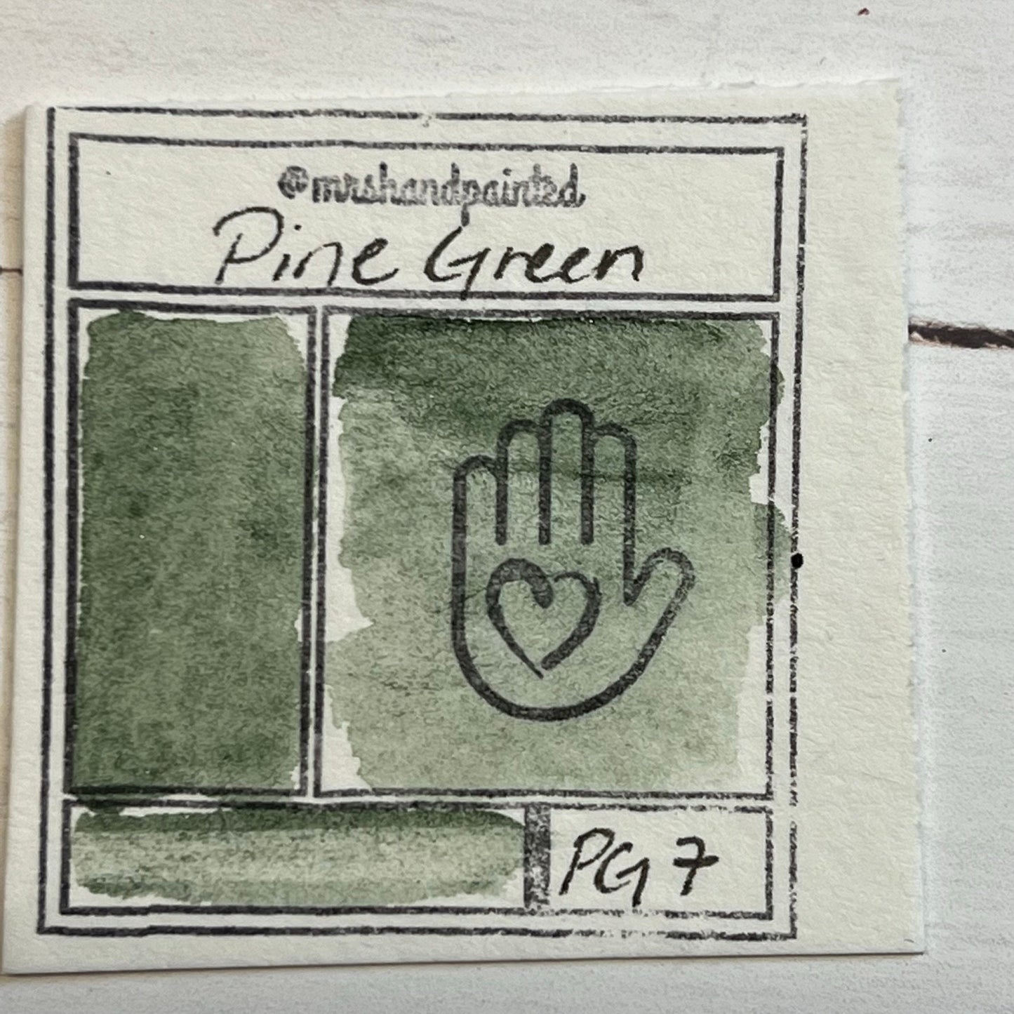 Handmade Watercolor Paints - PINE GREEN