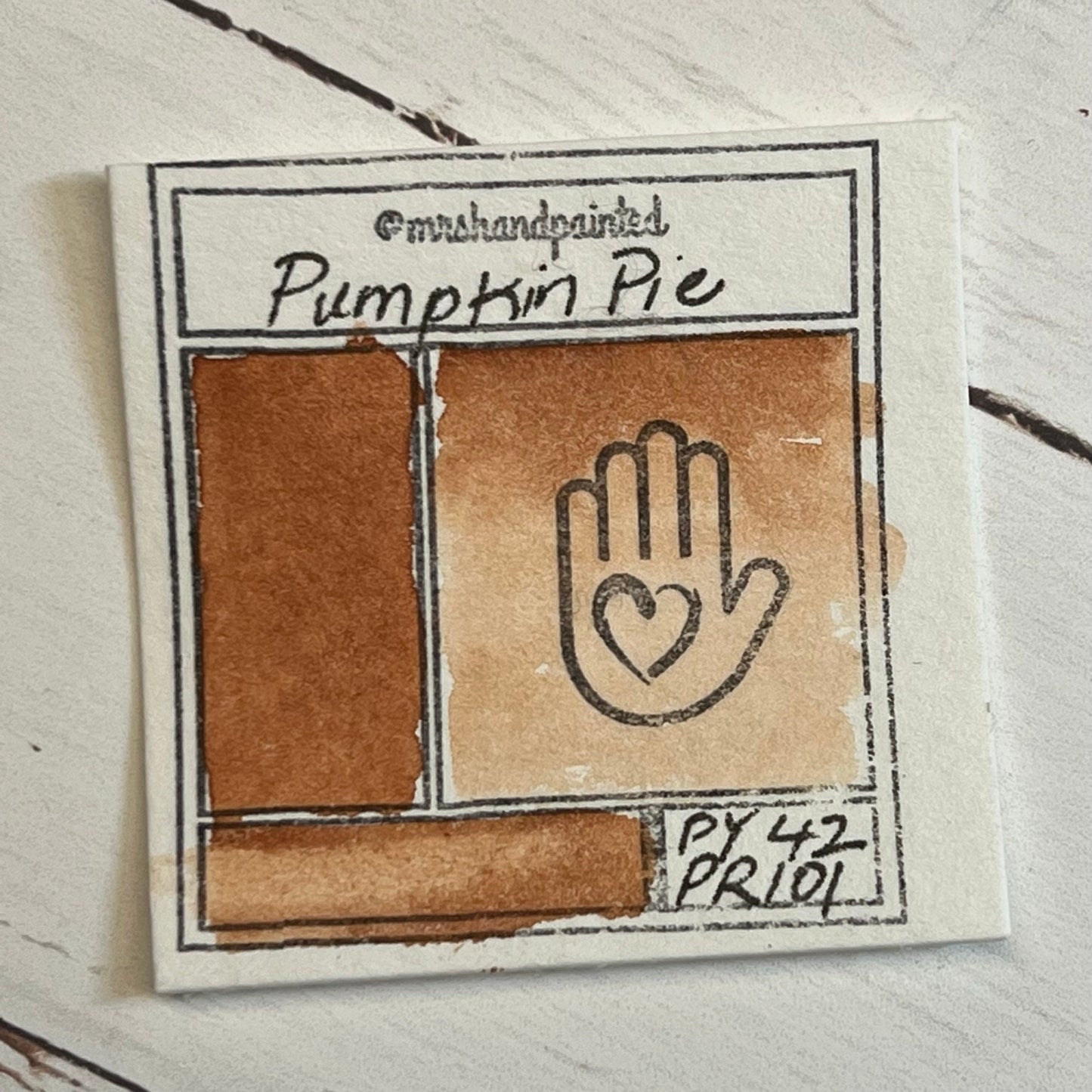 Handmade Watercolor Paints - PUMPKIN PIE