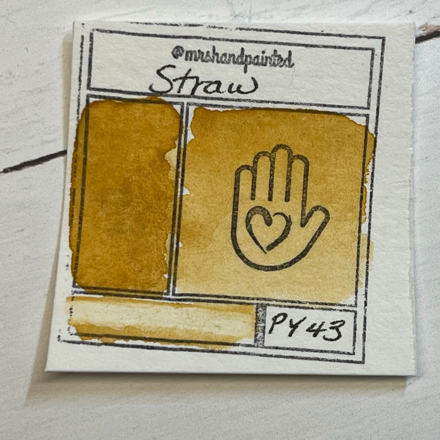 Handmade Watercolor Paints - STRAW