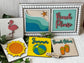 Beach Vibes / Summer Leaning Ladder Interchangeable Signs - Laser Cut Wood Painted