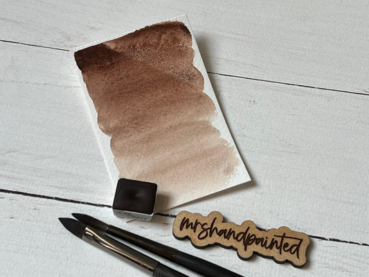 Handmade Watercolor Paints - LOG CABIN - Half Pan- Artisan Watercolor