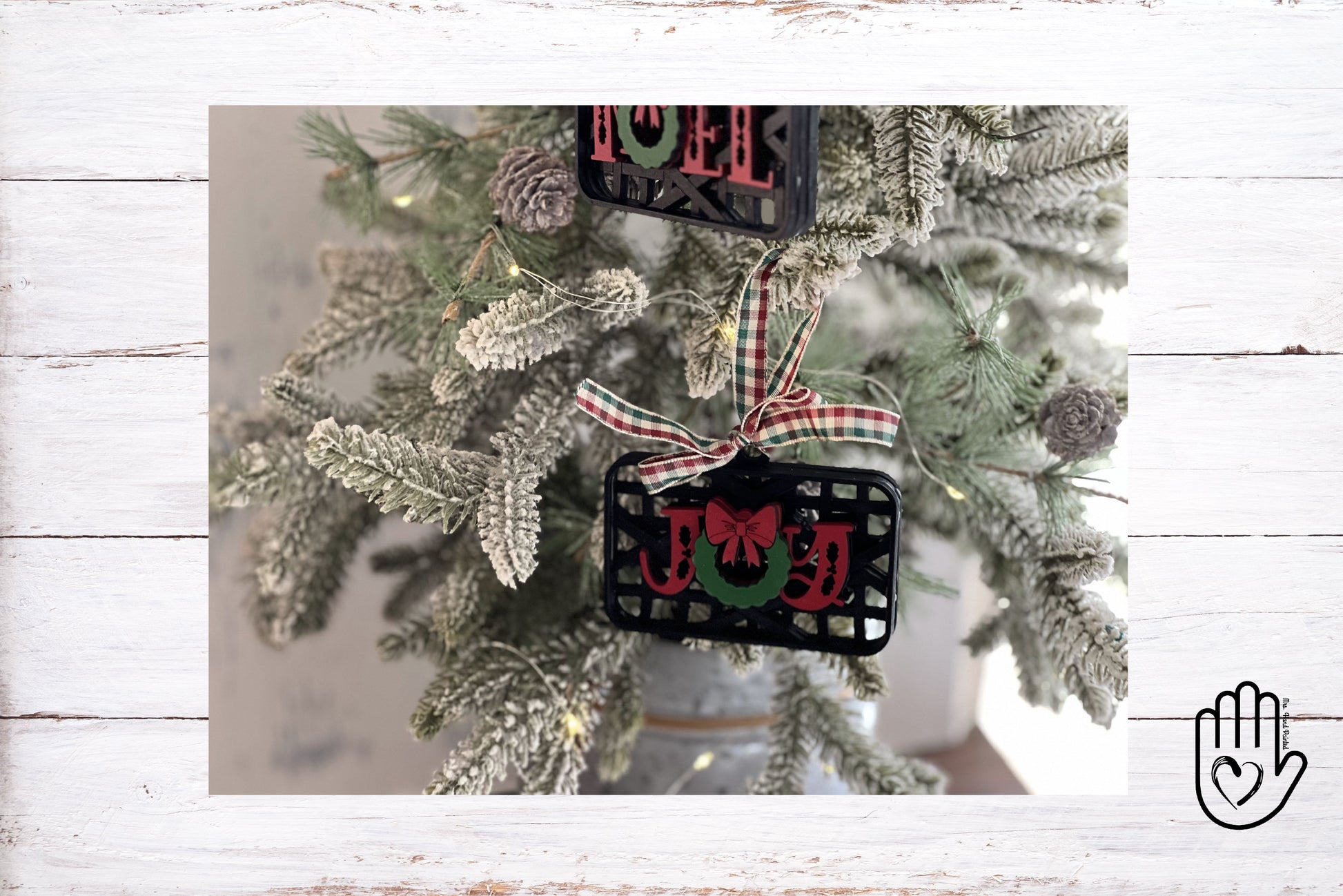Digital Cut File - Laser Cut Faux Basket Ornament
