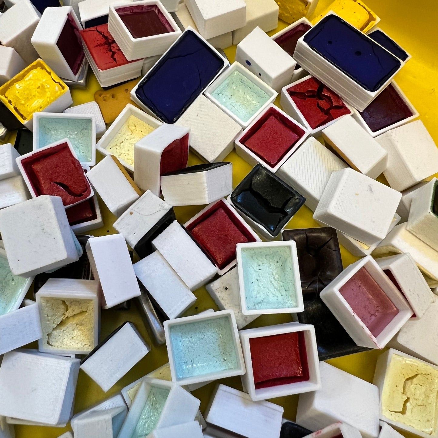 Handmade Watercolor Paints - partial half pans Random GRAB BAGS