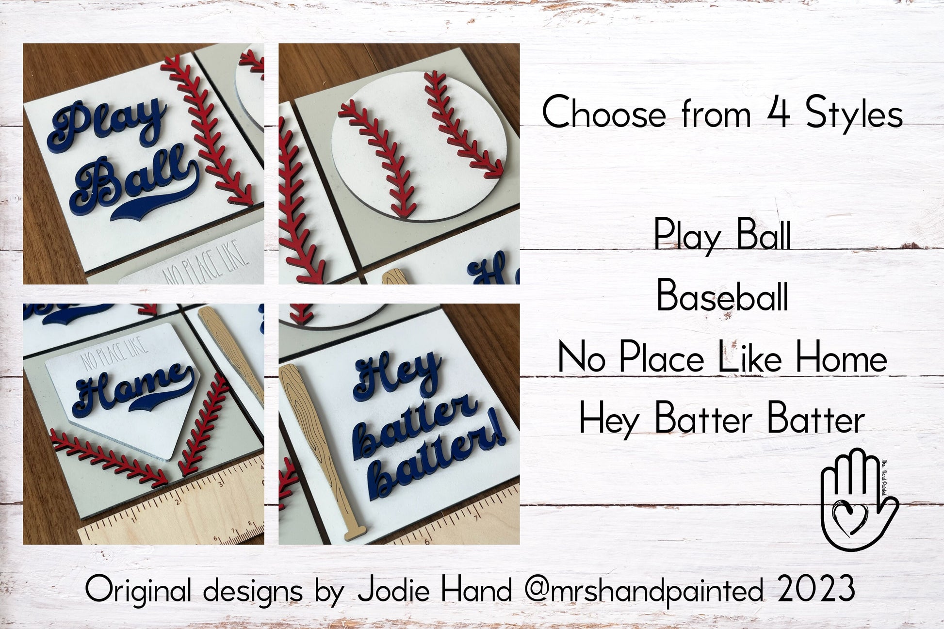 Digital Laser Cut File - Baseball Interchangeable Sign Tiles