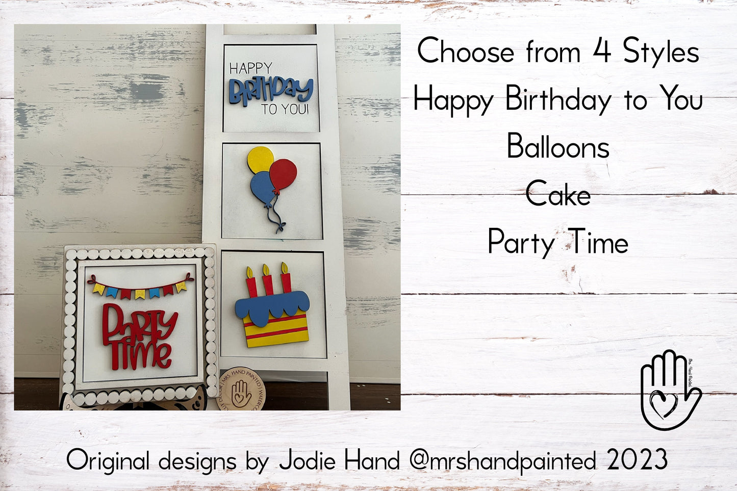 Digital Laser Cut File - Birthday Interchangeable Sign Tiles
