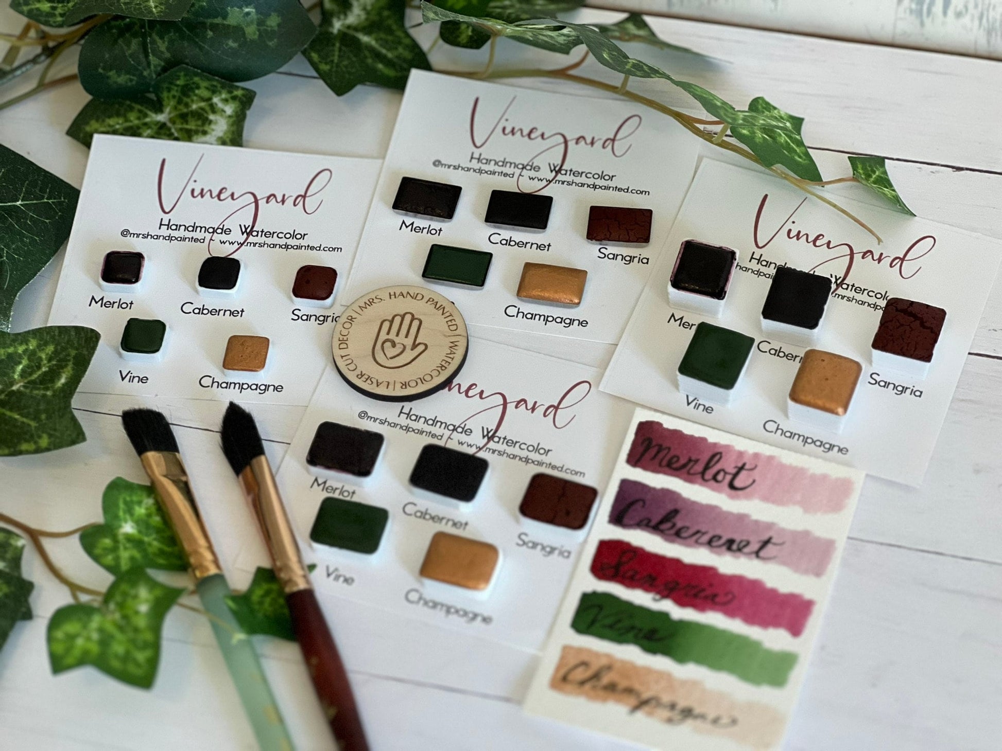 Handmade Watercolor Paints - VINEYARD