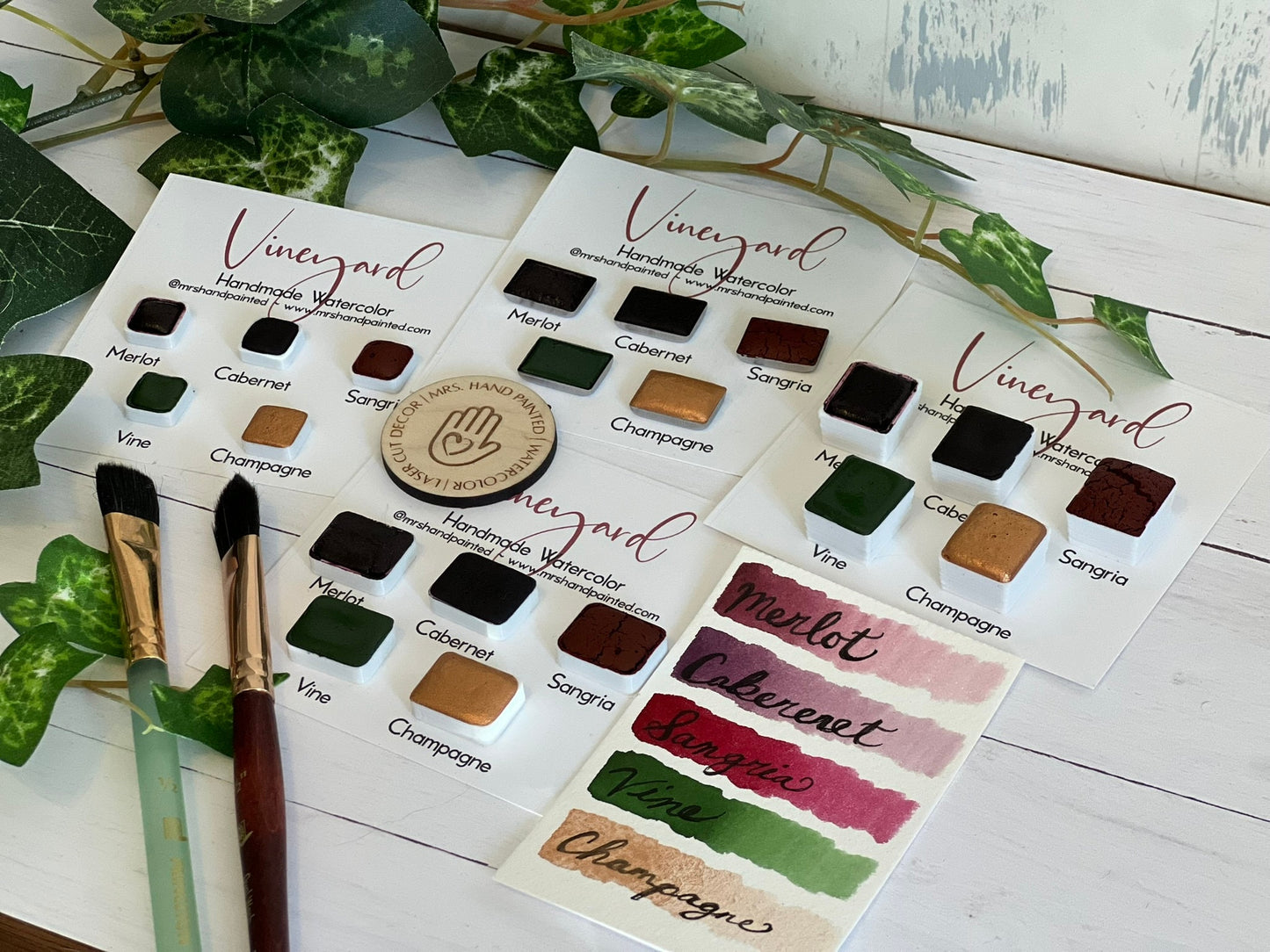 Handmade Watercolor Paints - VINEYARD