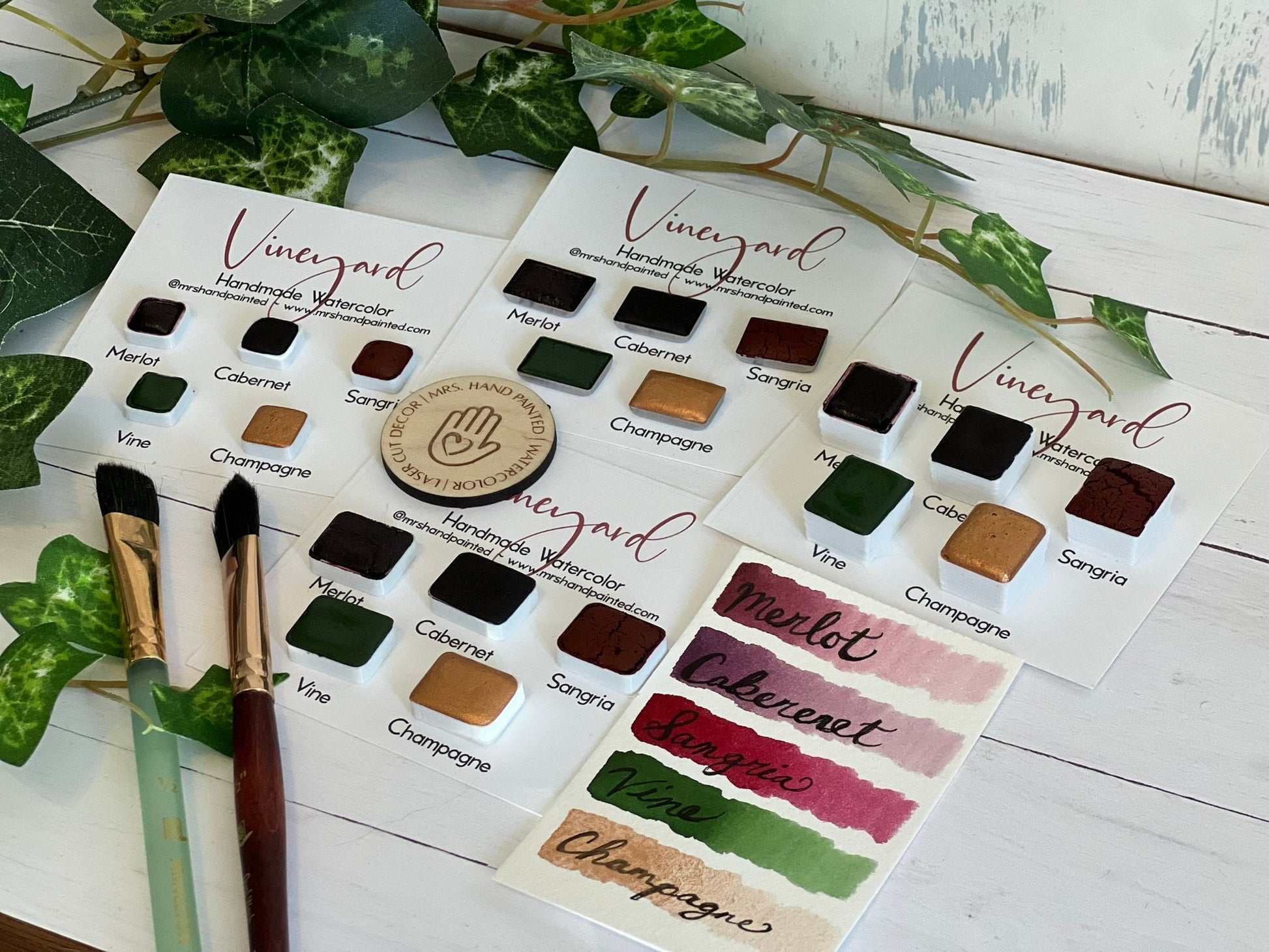 Handmade Watercolor Paints - VINEYARD