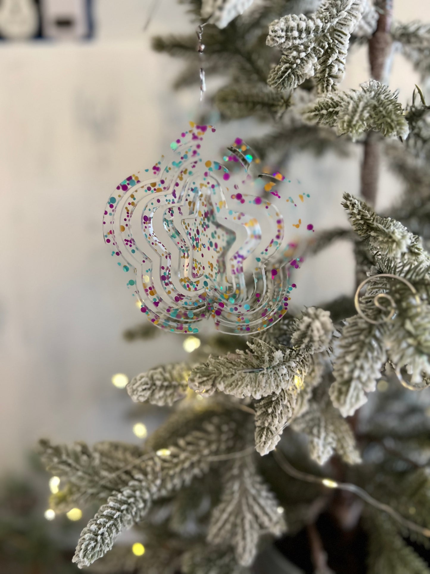 Star Acrylic Spinner Ornament / Suncatcher
