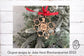 Laser Cut File - Apple Snowflake Ornament - Teacher Gift - Digital Download