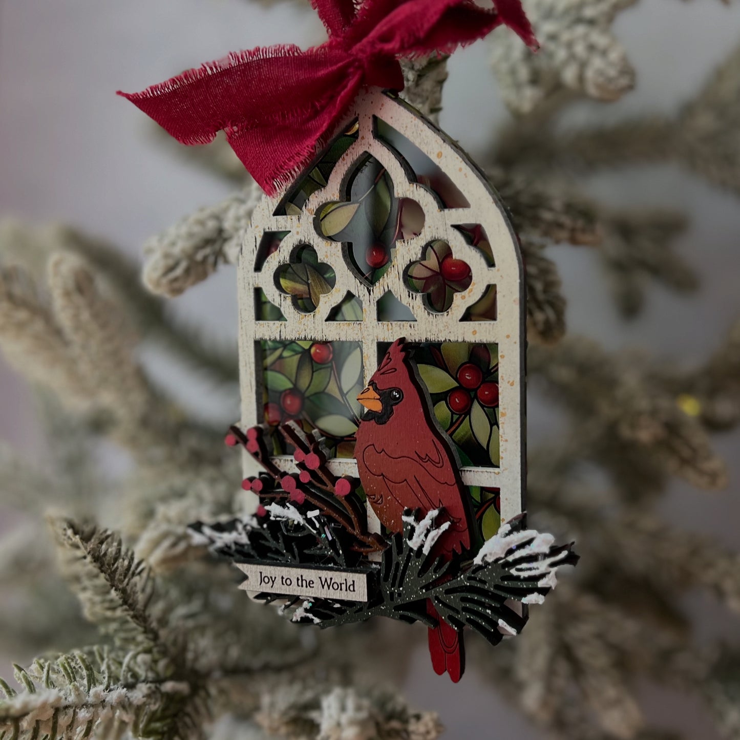 Stained Glass Window Christmas Ornament