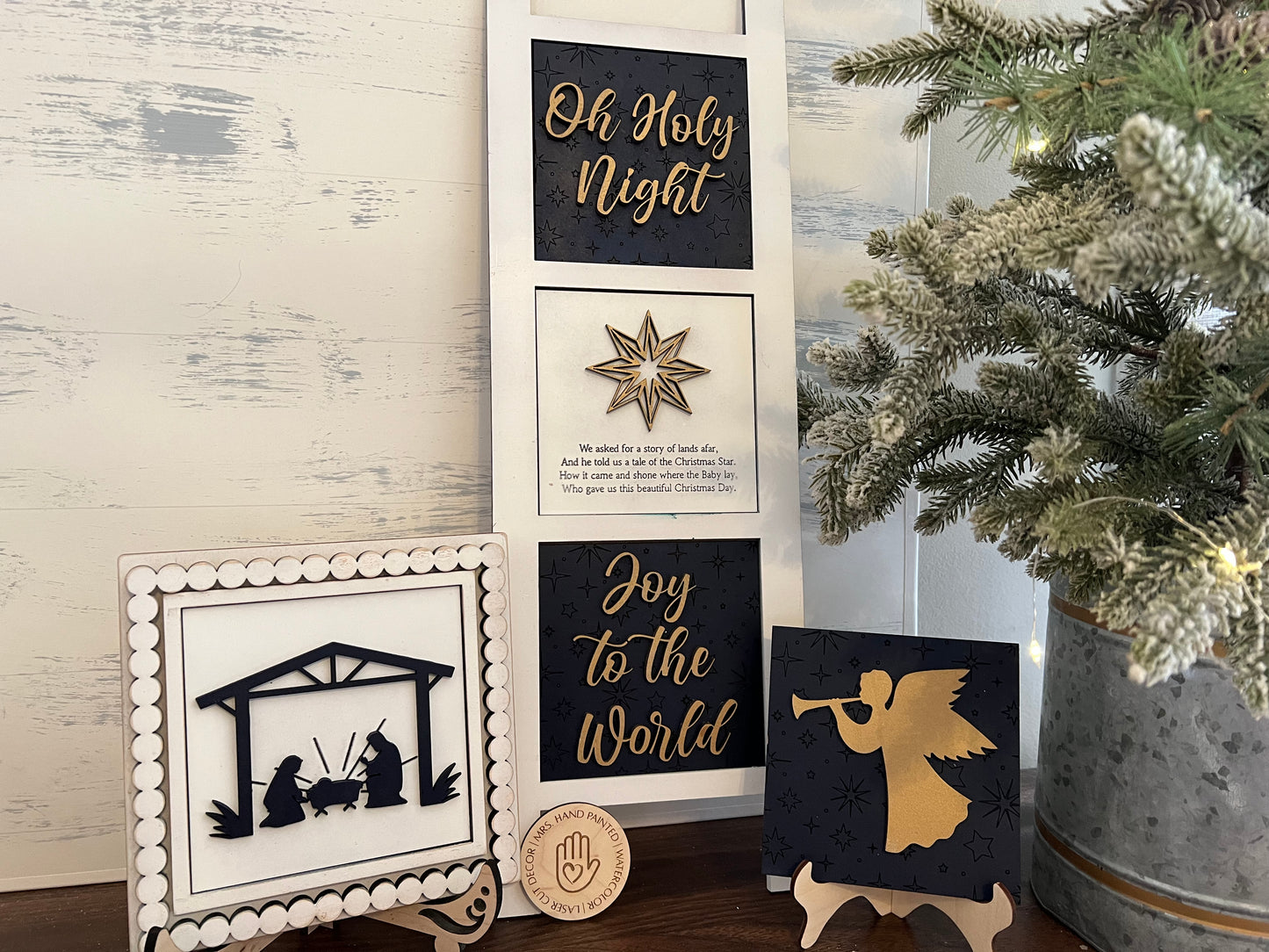 Nativity Leaning Ladder Interchangeable Sign Tiles