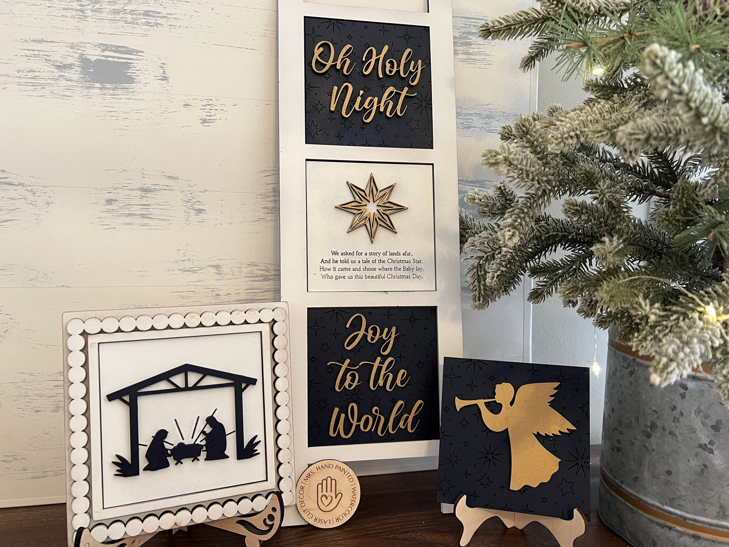 Nativity Leaning Ladder Interchangeable Sign Tiles