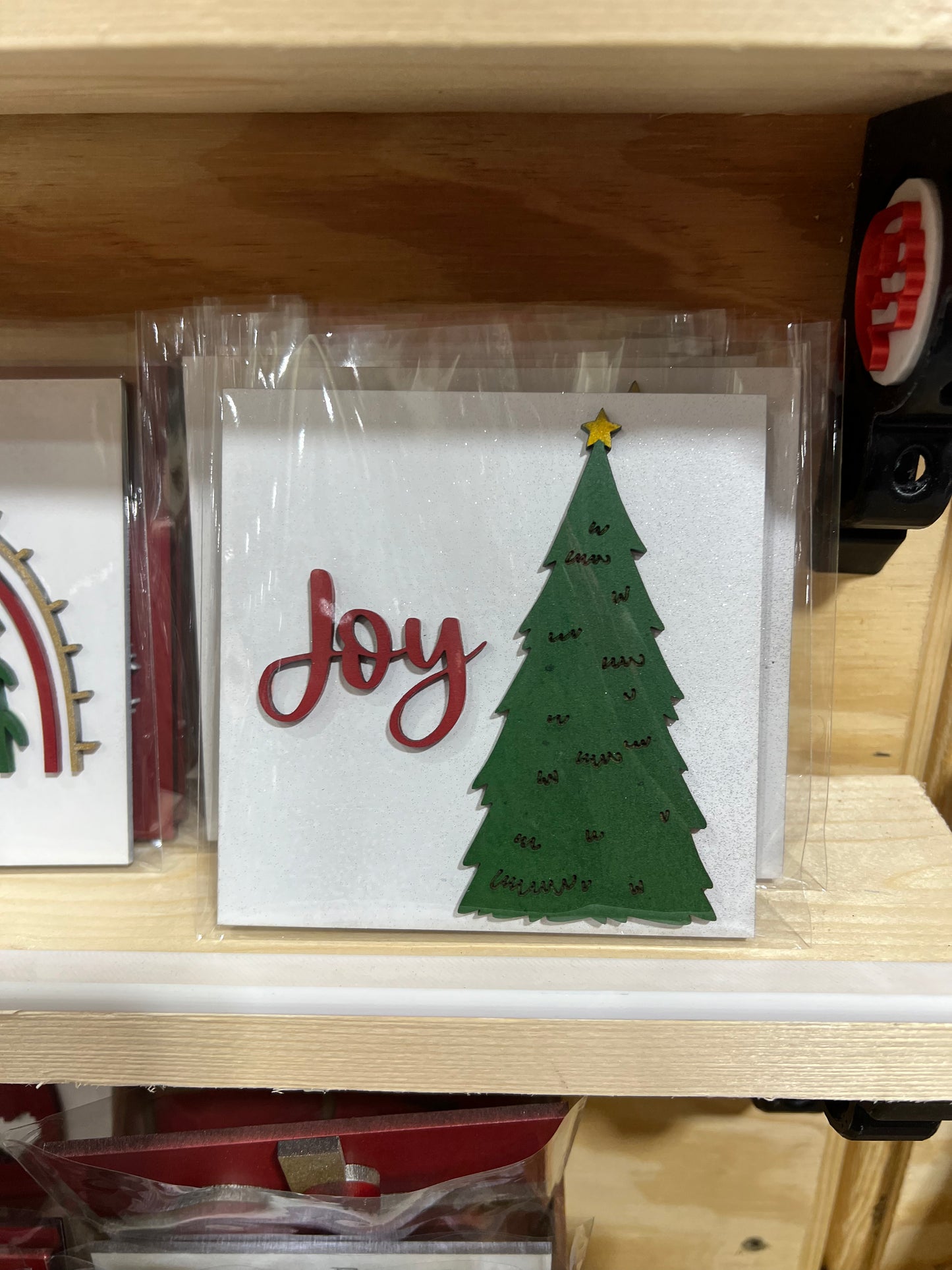 Christmas Interchangeable Signs - Laser Cut Wood Painted