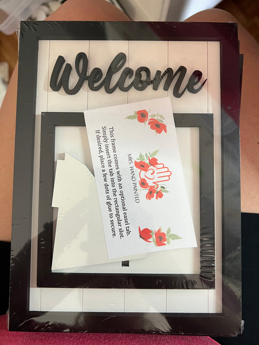 NEW Welcome Shiplap Frame