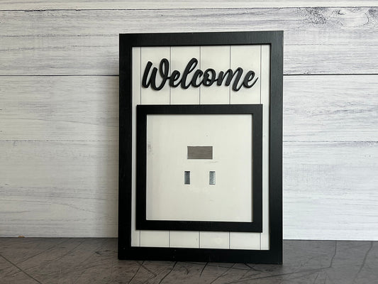 Welcome Shiplap Frame