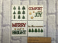 Bright Trees Christmas Sign Tiles