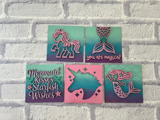 Mermaid & Unicorn Tiles